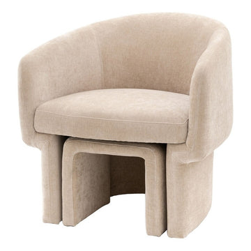 Gallery Interiors Alaska Armchair in Cream