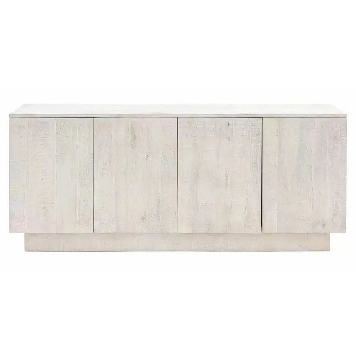 Gallery Interiors Inca 4 Door Sideboard in Whitewash