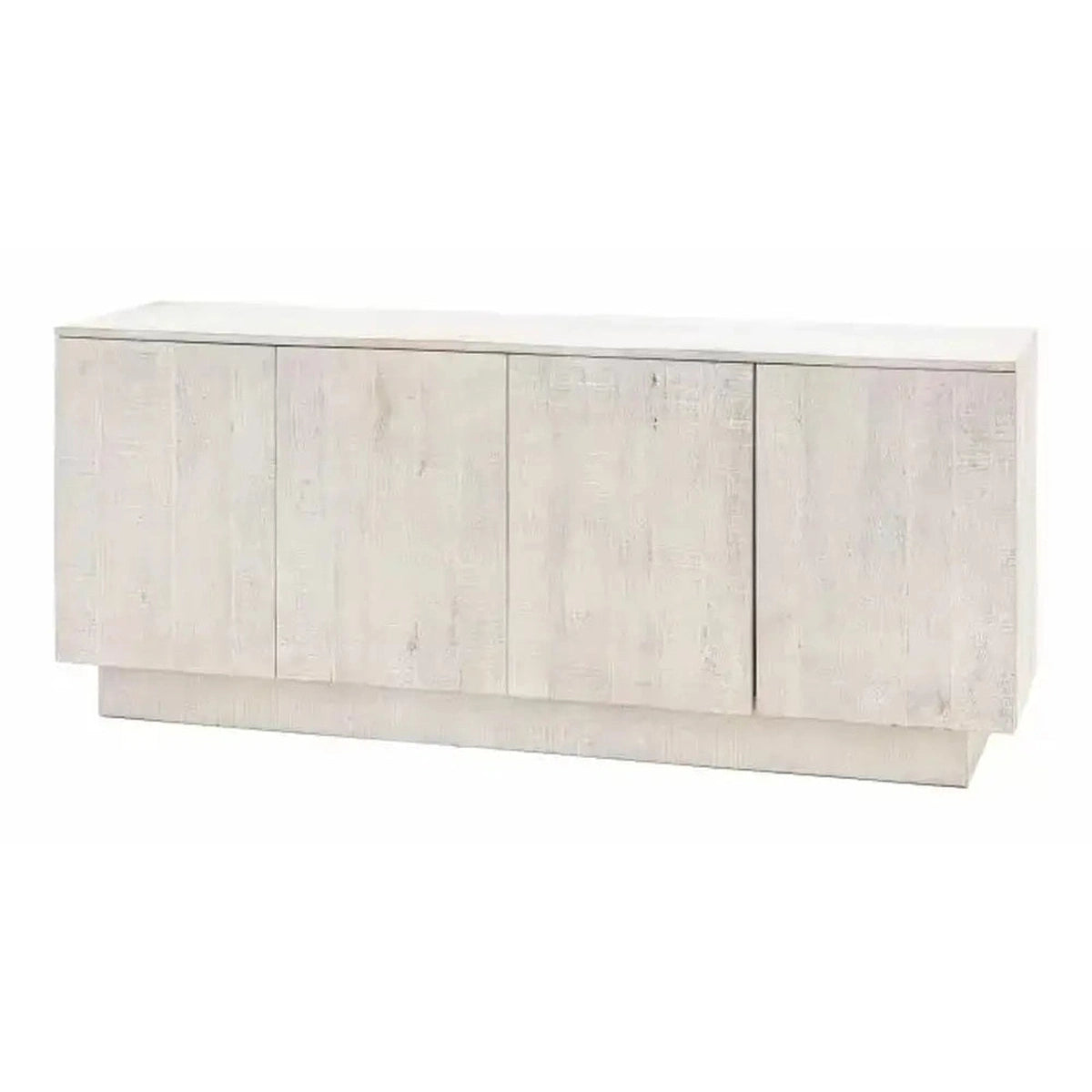 Gallery Interiors Inca 4 Door Sideboard in Whitewash