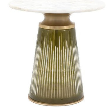 Gallery Interiors Selene Side Table in Dusk