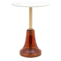 Gallery Interiors Bristol Side Table in Orange