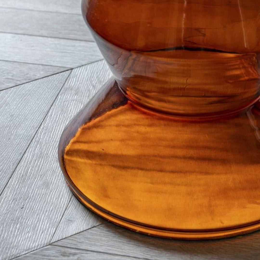 Tuscany Marble Top Round Side Table - Orange GalleryDirect 4