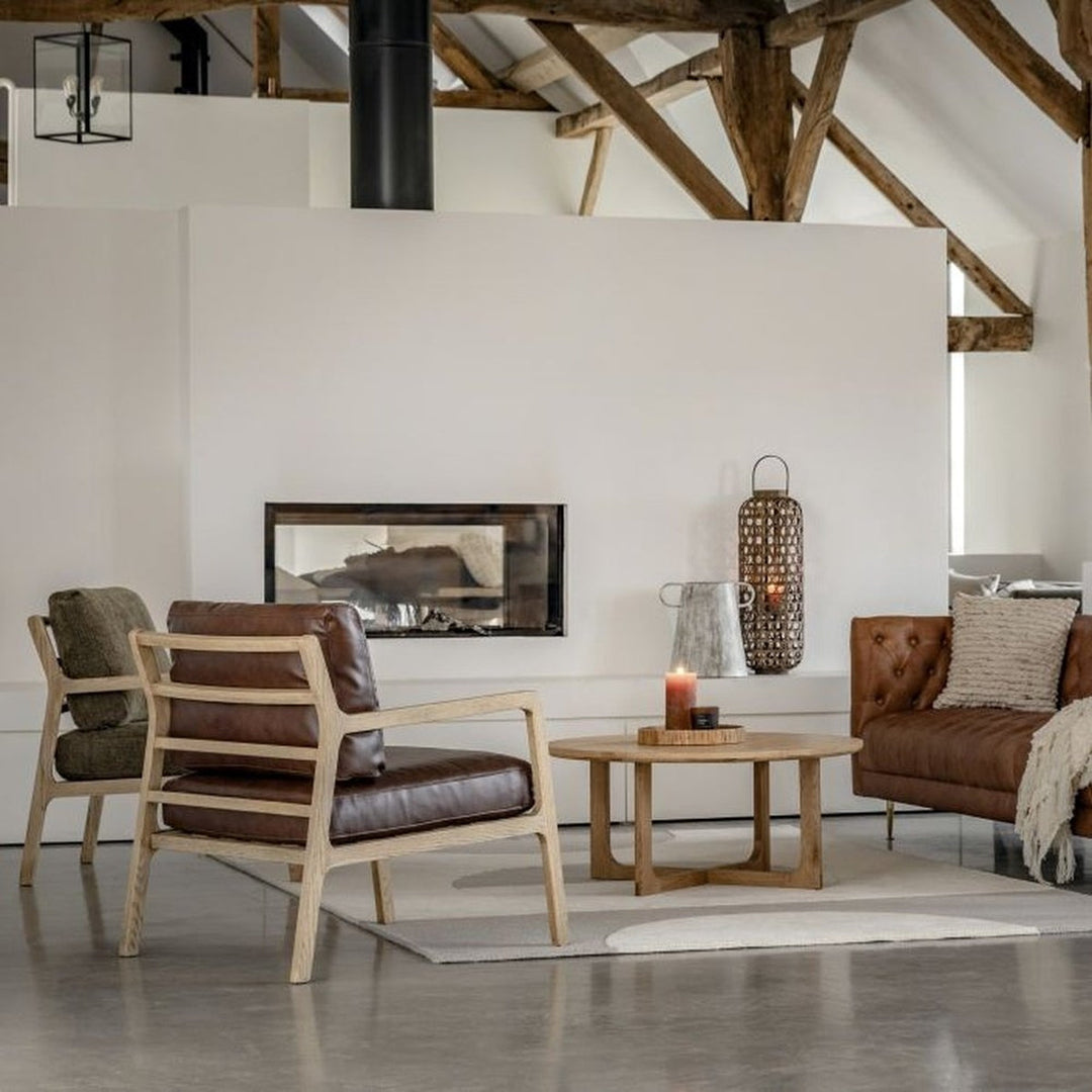 Croft Round Side Table - Natural GalleryDirect 3