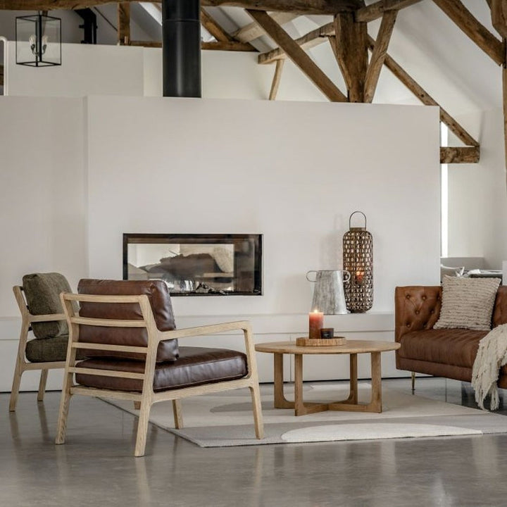 Croft Round Side Table - Natural GalleryDirect 3