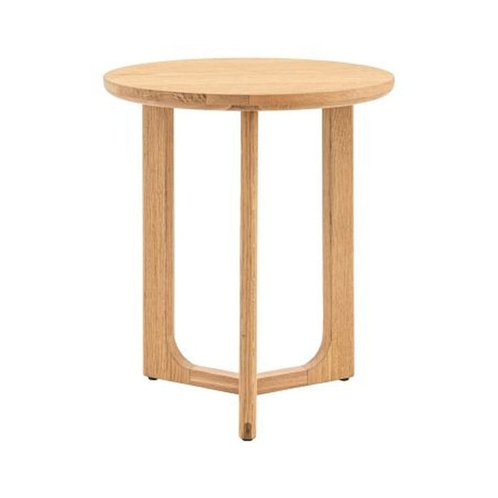 Croft Round Side Table - Natural GalleryDirect 1