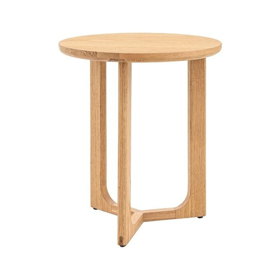 Croft Round Side Table - Natural GalleryDirect 5