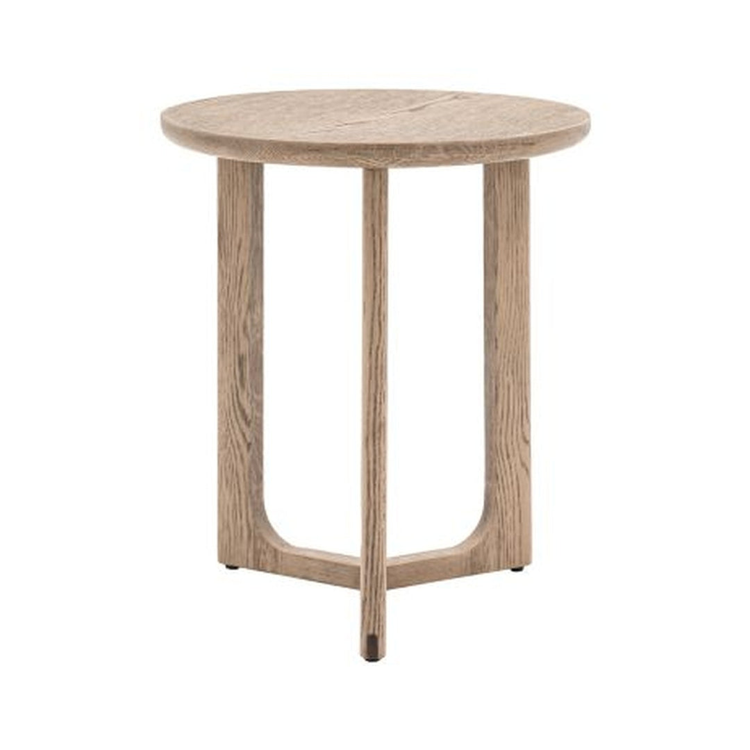 Croft Round Side Table - Smoke GalleryDirect 1