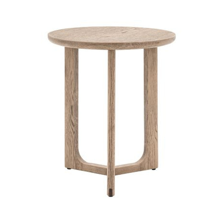 Croft Round Side Table - Smoke GalleryDirect 1
