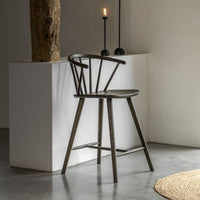 Gallery Interiors Croft Barstool in Mocha