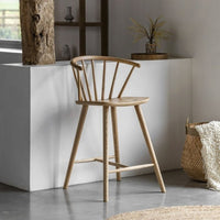 Gallery Interiors Croft Barstool in Natural