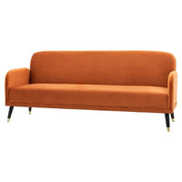 Gallery Interiors Nelson Sofa Bed in Rust