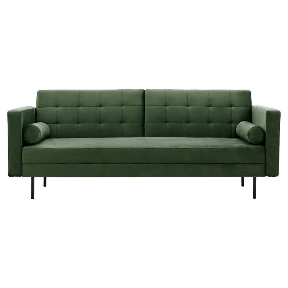 Gallery Interiors Leighton Sofa Bed in Bottle Green