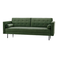 Gallery Interiors Leighton Sofa Bed in Bottle Green