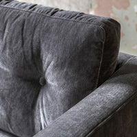 Gallery Interiors Greville 2 Seater Sofa in Charcoal