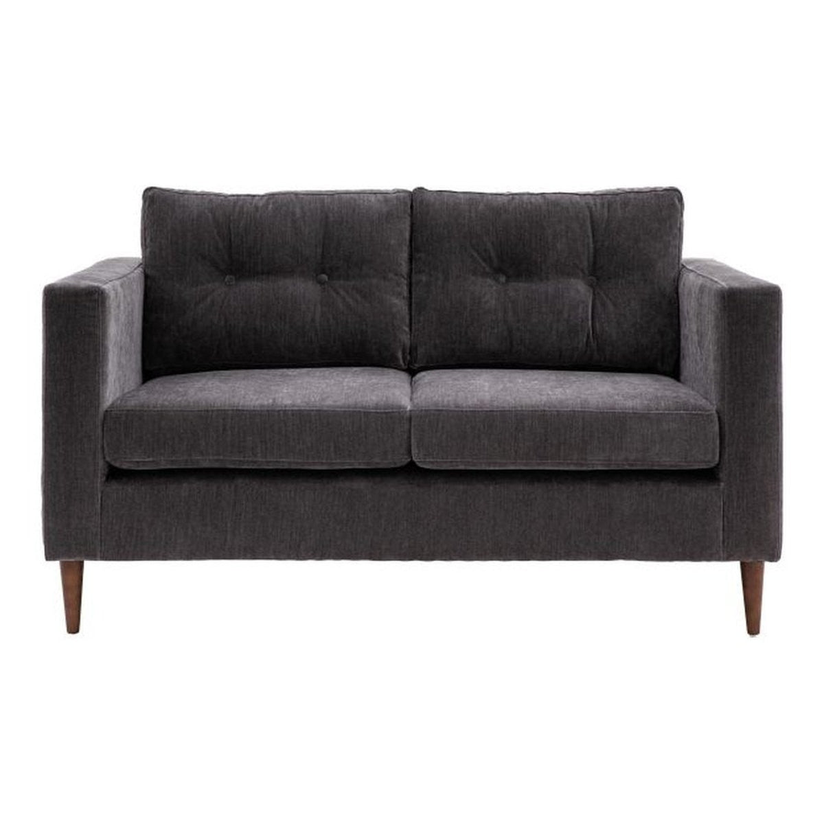 Gallery Interiors Greville 2 Seater Sofa in Charcoal