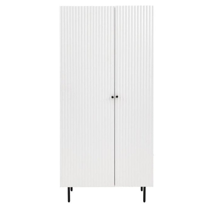 Denton 2 Door Wardrobe in White GalleryDirect 5
