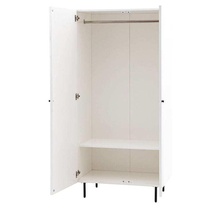 Denton 2 Door Wardrobe in White GalleryDirect 6