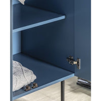 Gallery Interiors Denton 2 Door Wardrobe in Blue