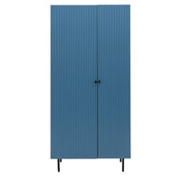 Gallery Interiors Denton 2 Door Wardrobe in Blue