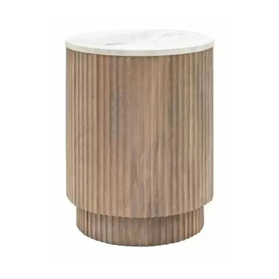 Grove Marble Round Side Table GalleryDirect 1