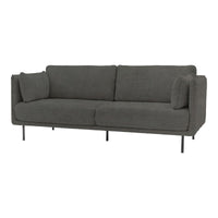 Gallery Interiors Quintess Sofa in Truffle Velvet