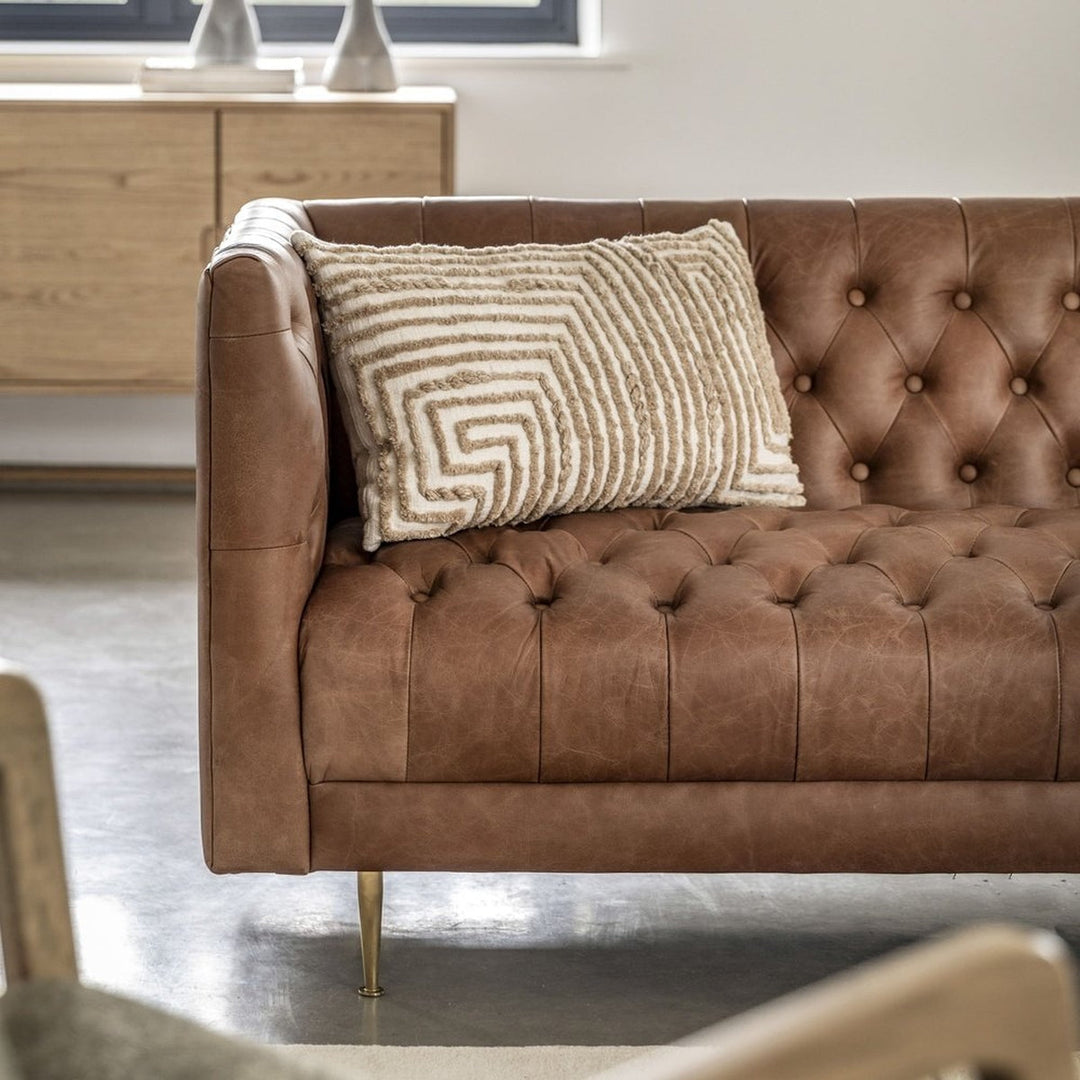 Daldo Sofa - Antique Brown Leather GalleryDirect 3