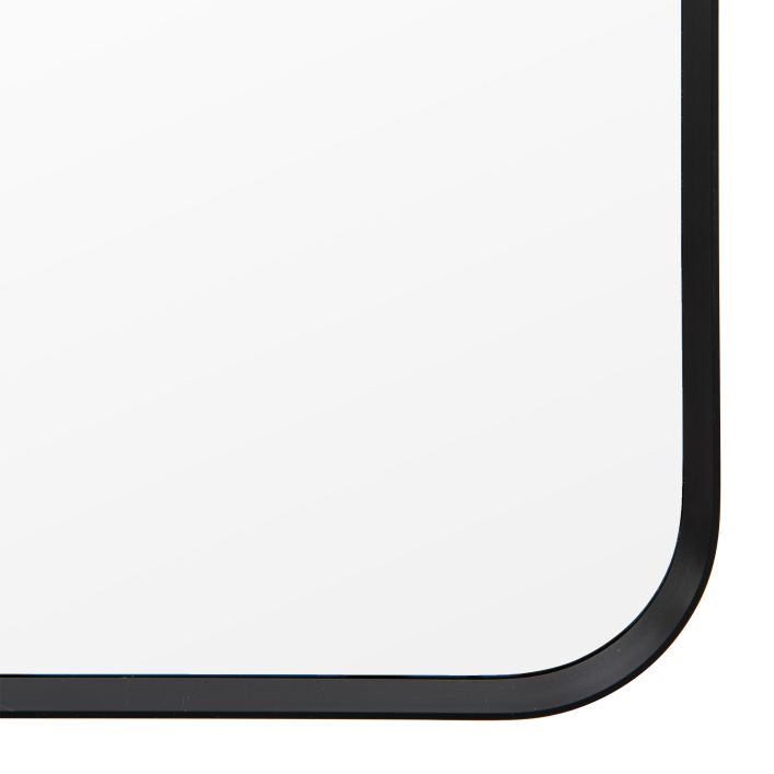 Gallery Interiors Aegis Rectangle Mirror in Black