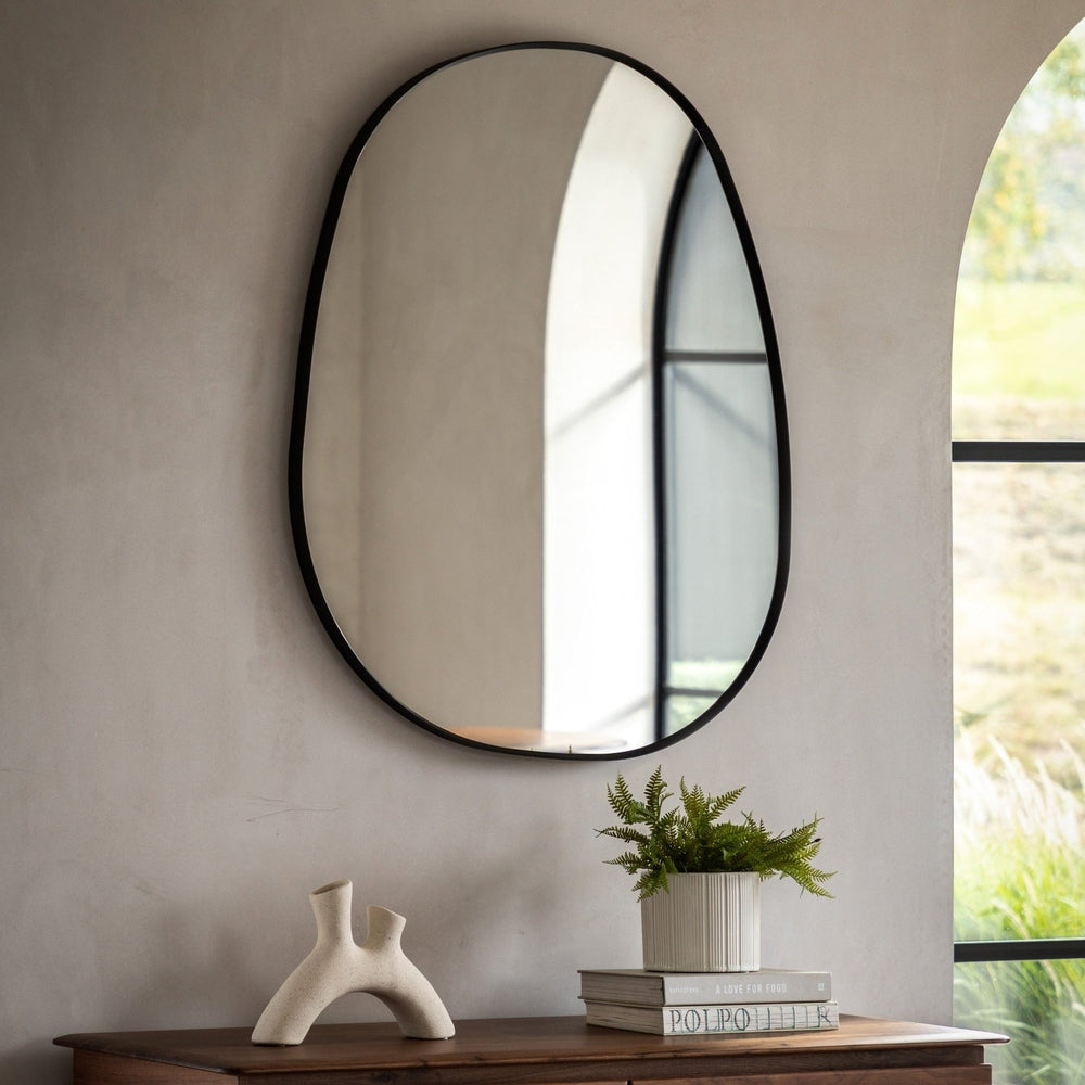 Holworth Pebble Mirror 84x89cm - Black GalleryDirect 2