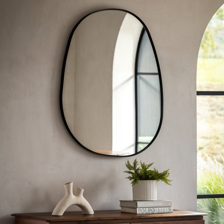 Holworth Pebble Mirror 84x89cm - Black GalleryDirect 2