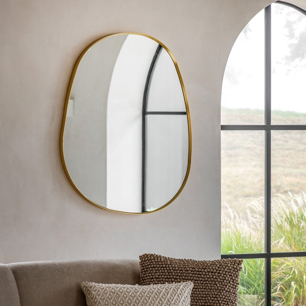 Holworth Pebble Mirror 84x89cm - Gold GalleryDirect 2