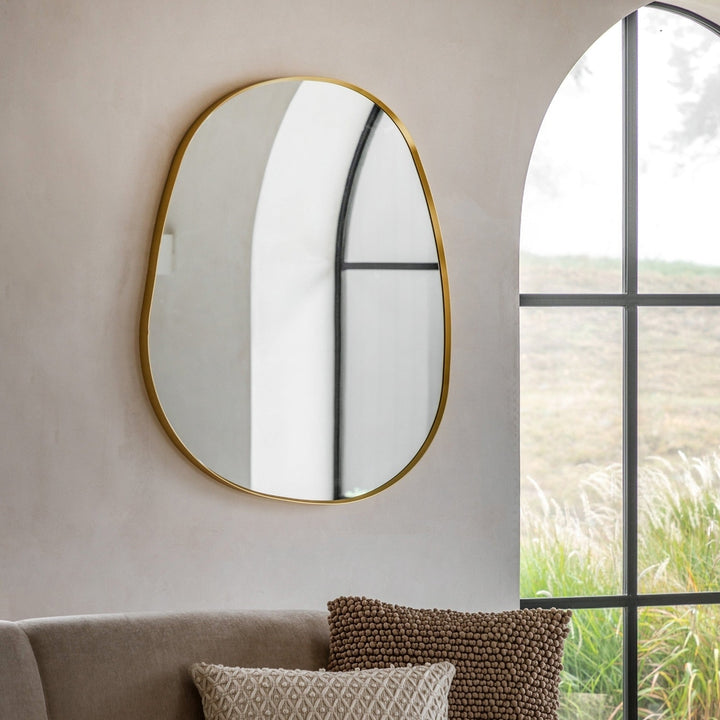 Holworth Pebble Mirror 84x89cm - Gold GalleryDirect 2