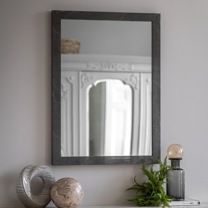 Romano Mirror 77x57cm - Marbled Grey GalleryDirect 2