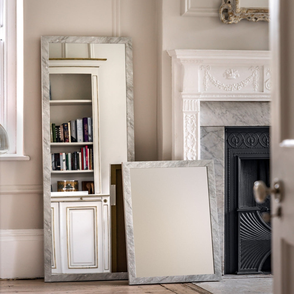 Romano Mirror 77x57cm - Marbled White GalleryDirect 5