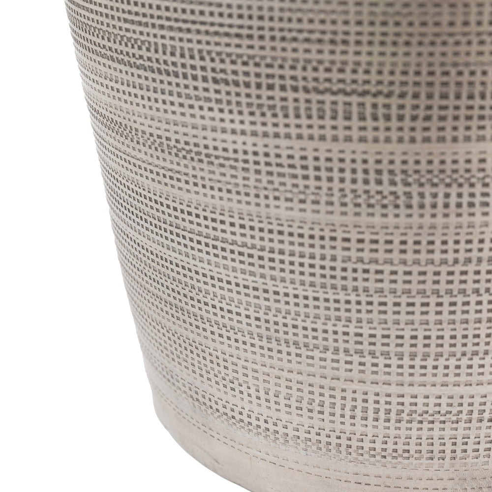 Zahara Hammered Metal Vase - Antique Silver GalleryDirect 5