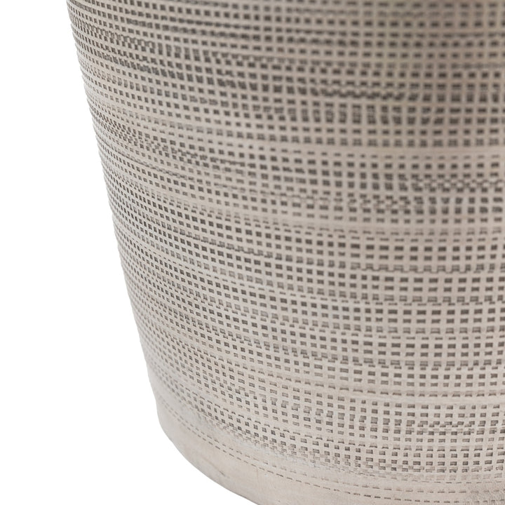 Zahara Hammered Metal Vase - Antique Silver GalleryDirect 5