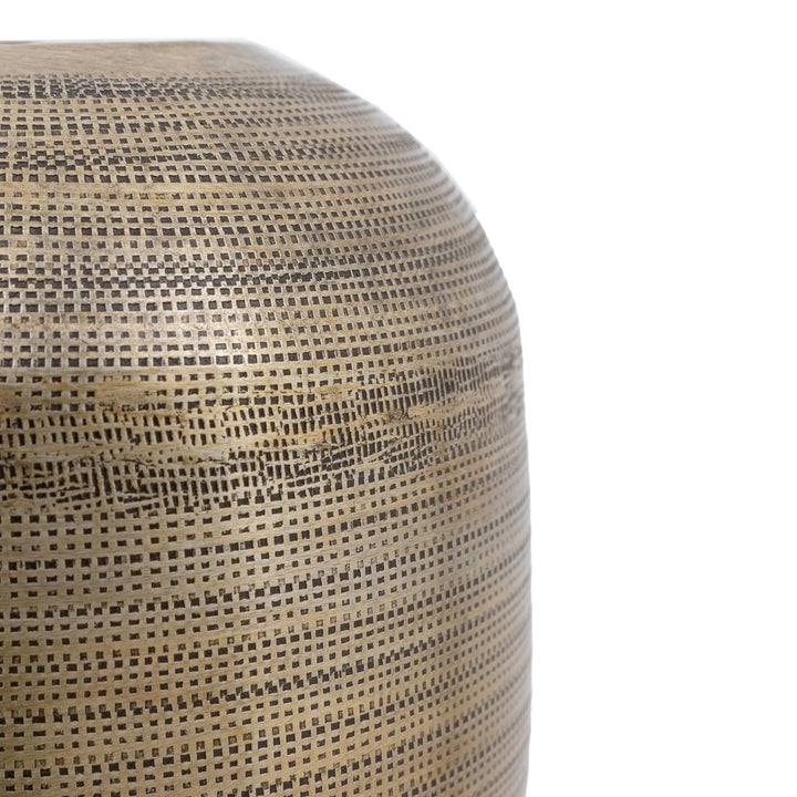 Zahara Hammered Metal Vase - Antique Brass GalleryDirect 5