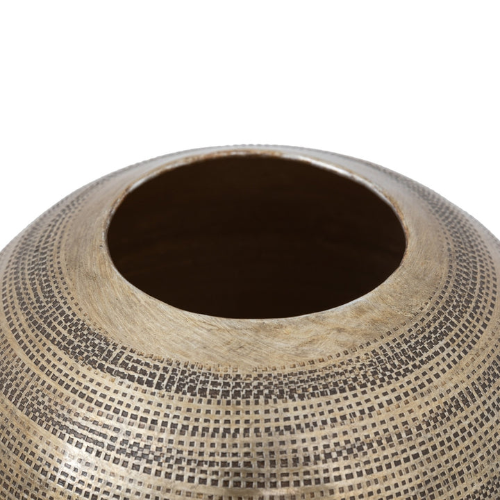 Zahara Hammered Metal Vase - Antique Brass GalleryDirect 6