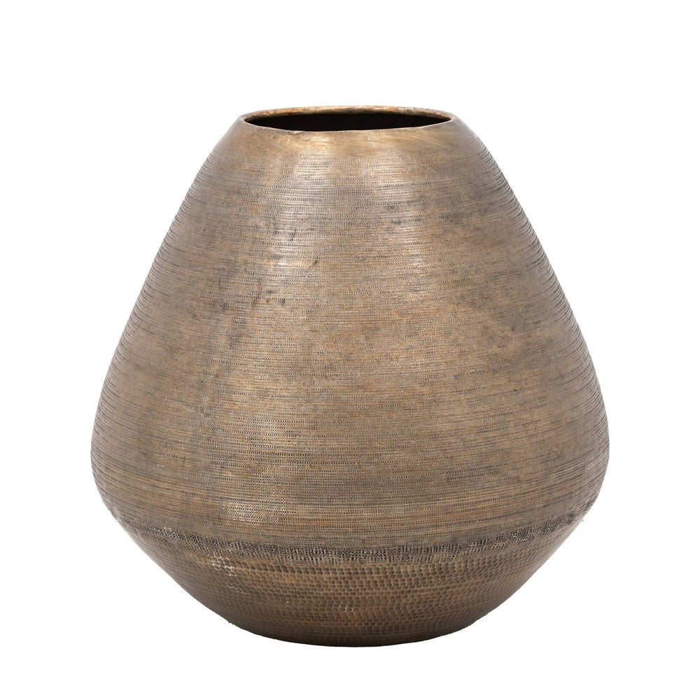 Artistic Aluminium Vase - Antique Brass GalleryDirect 1