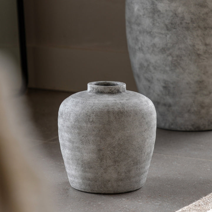 Teguise Ceramic Urn Vase - Grey GalleryDirect 5