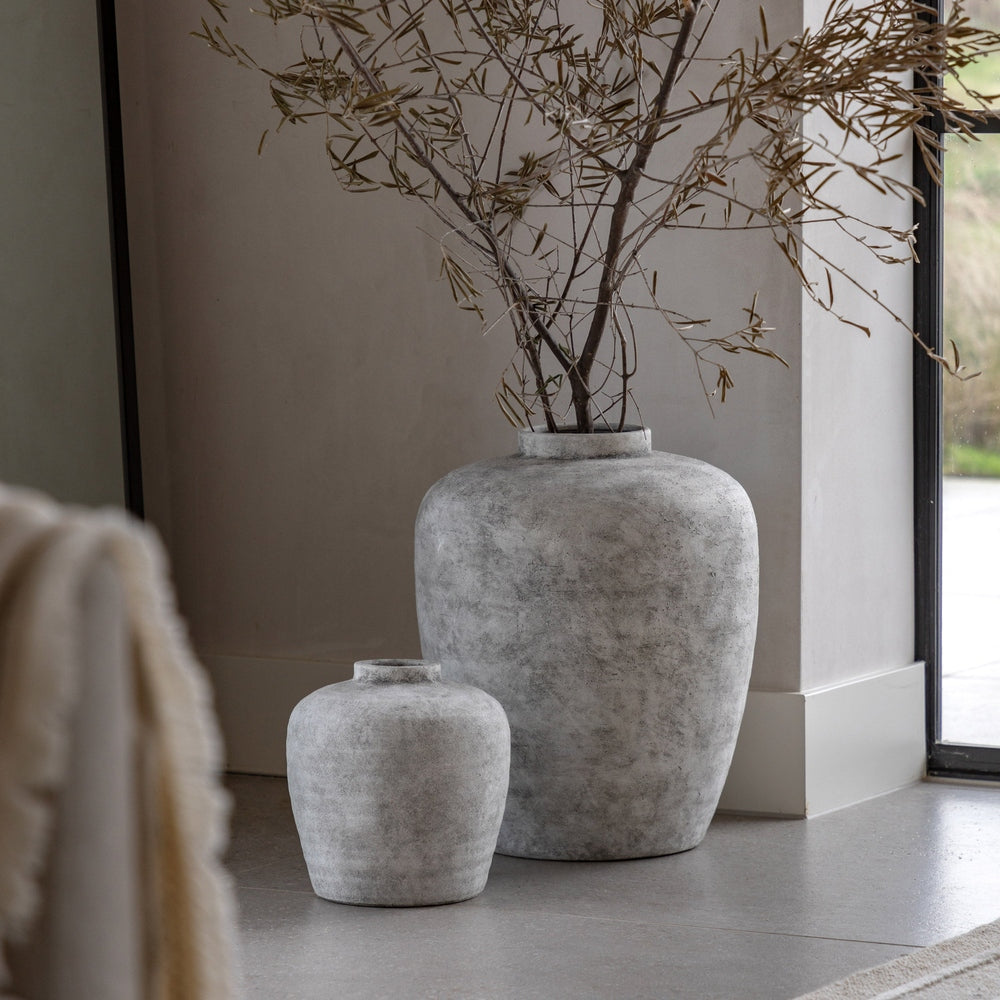 Teguise Ceramic Urn Vase - Grey GalleryDirect 2