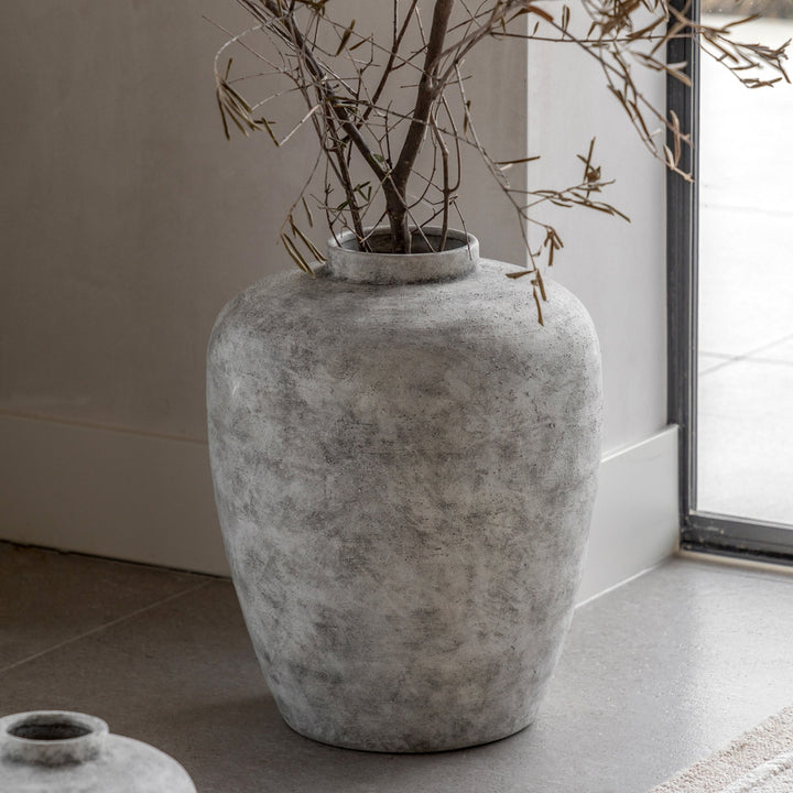 Teguise Ceramic Urn Vase - Grey GalleryDirect 3