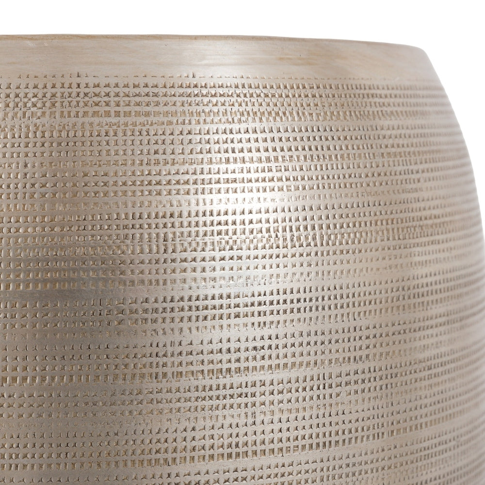 Chatai Set of 2 Planters - Antique Silver GalleryDirect 5