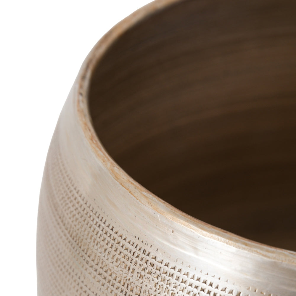 Chatai Set of 2 Planters - Antique Silver GalleryDirect 6