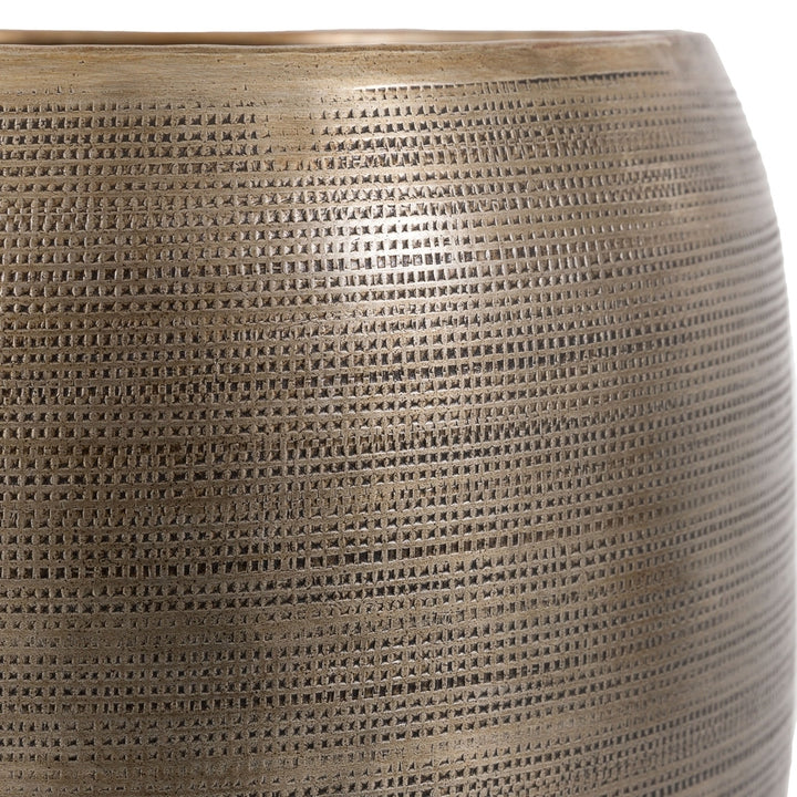 Chatai Set of 2 Planters - Antique Brass GalleryDirect 5