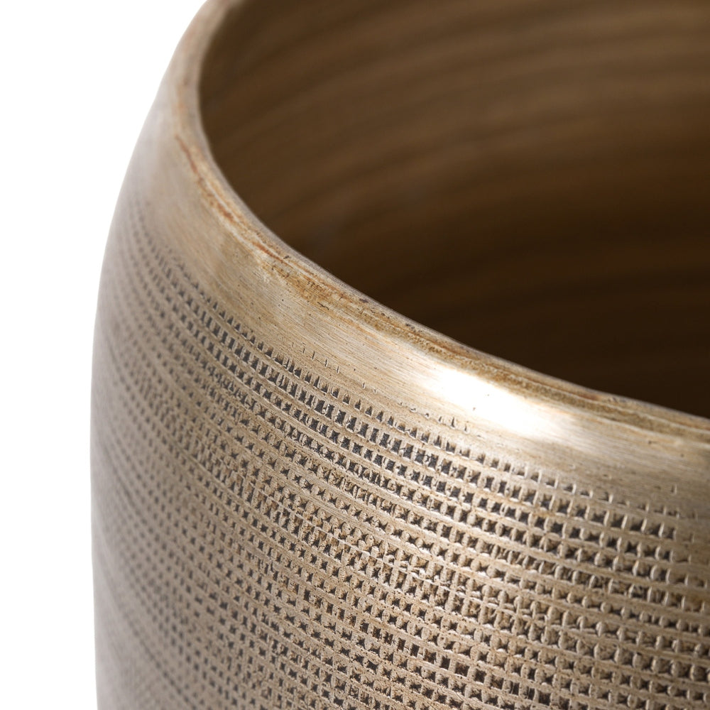 Chatai Set of 2 Planters - Antique Brass GalleryDirect 6