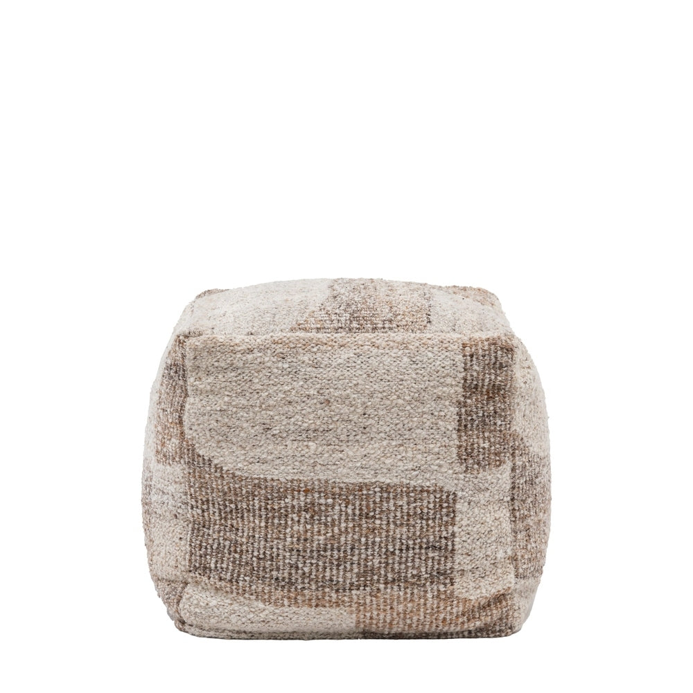 Herning Tonal Pouffe - Natural | Outlet Olivia's 1