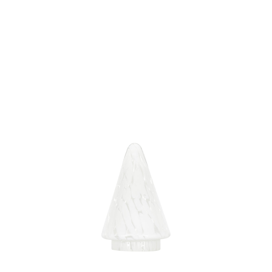 Confetti Glass Tree Decoration - White GalleryDirect 12