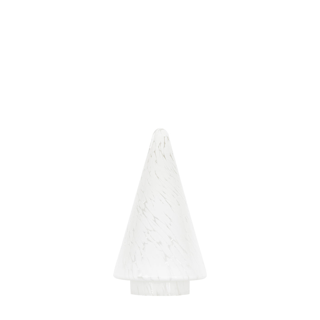 Confetti Glass Tree Decoration - White GalleryDirect 9