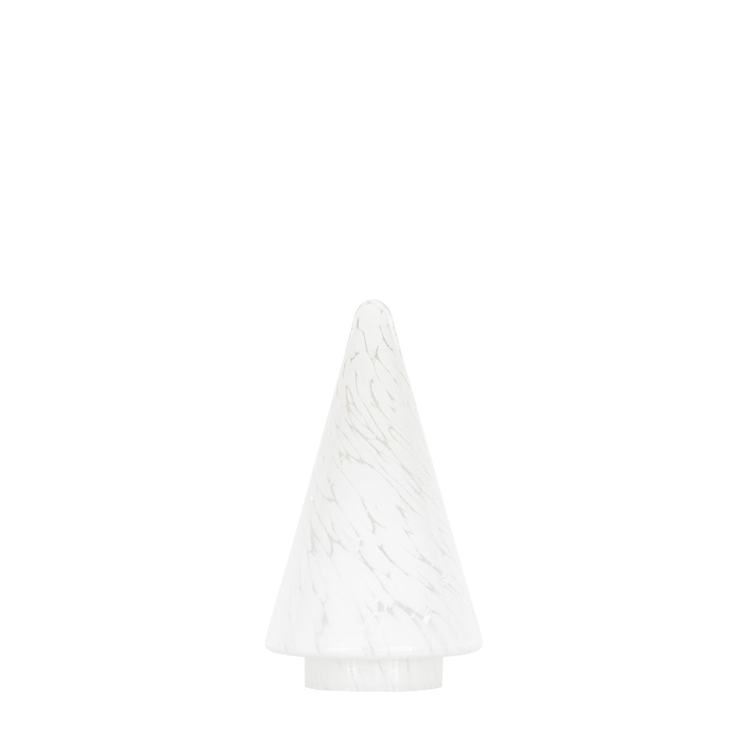 Confetti Glass Tree Decoration - White GalleryDirect 2
