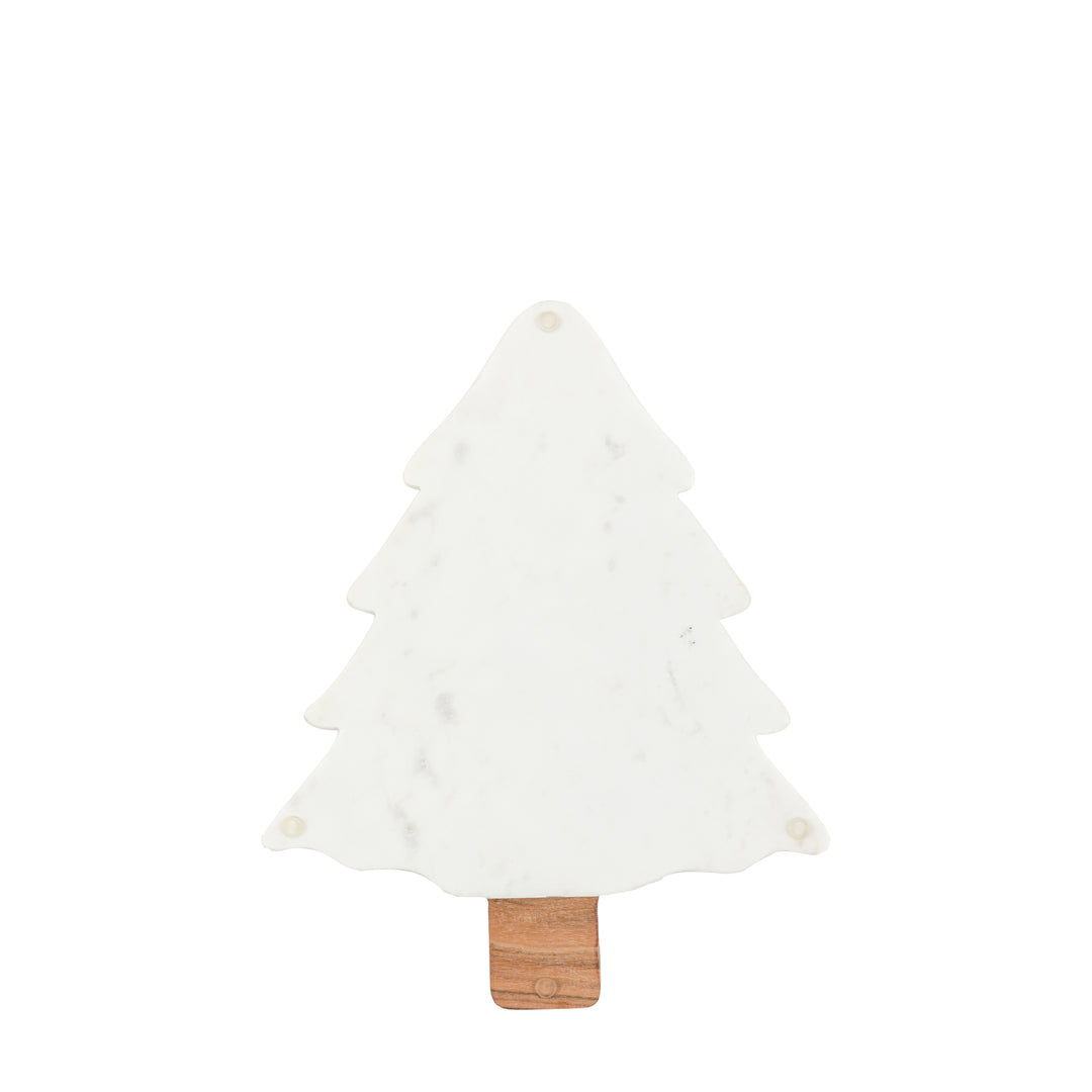Marble Christmas Tree Serving Platter GalleryDirect 1